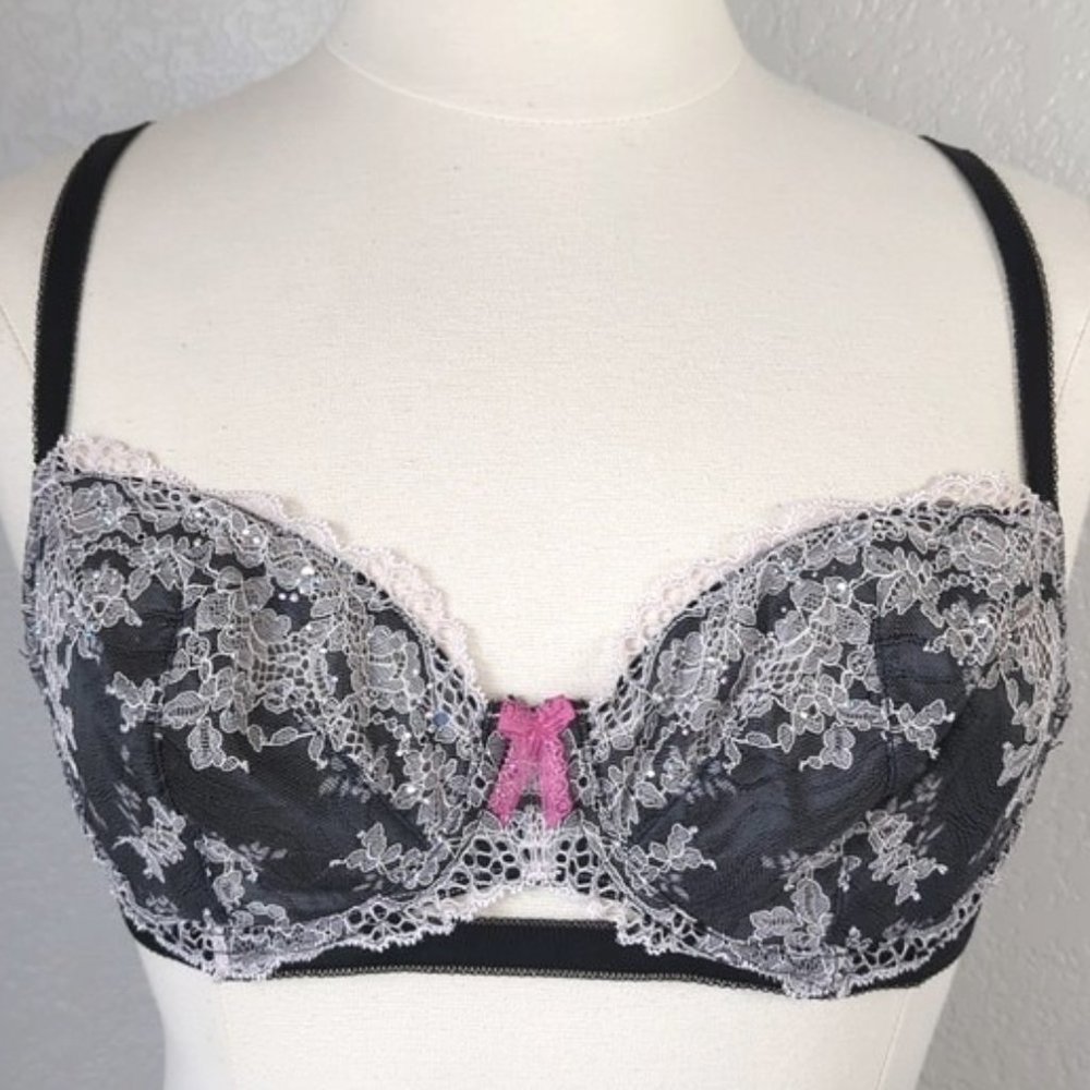 Victoria's Secret 36D Whimsicore Demi Dream Angels Unlined Wired Lace Bra